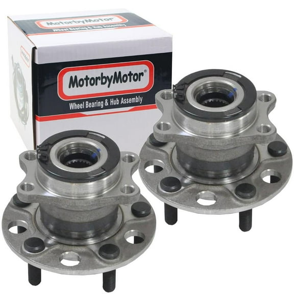 MotorbyMotor 512333 Rear Wheel Bearing Hub Assembly fit for 2007-2017 Jeep Compass, 2007-2017 Jeep Patriot, 2007-2008 Dodge Caliber Wheel Hub w/5 Lugs [4WD 4x4, AWD]-2 Pack