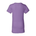 thumbnail image 3 of LAT Girls' 100% Cotton Fine Jersey Crew Neck Short Sleeve T-Shirt, Lavendar, Small, 3 of 3