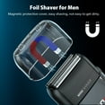 thumbnail image 2 of NEXPURE Electric Razor for Men, Dual Blade Foil Shaver for Face and Beard, IPX7 Waterproof, LED Display, Travel Lock, 2 of 8