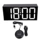 thumbnail image 2 of Reloj Despertador Dual Ruidoso, 4 Niveles De Brillo, Pantalla LED De 7,4 Pulgadas, Reloj Despertador Vibratorio, 4 Niveles De Volumen Para Dormitorio Para Personas Que Duermen, 2 of 7
