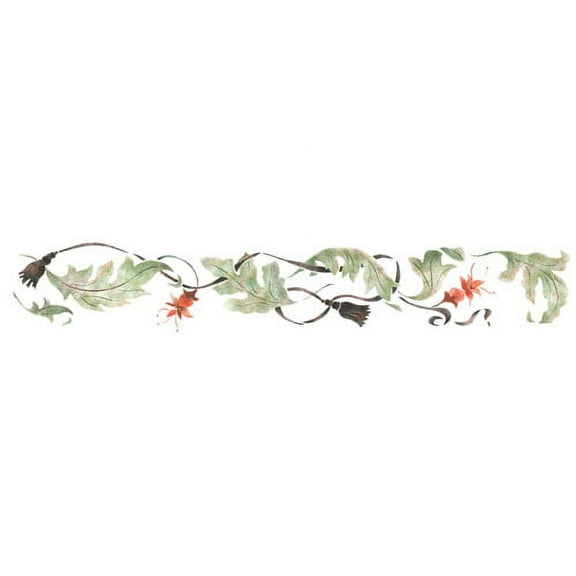 Acanthus with Tassel Wall Stencil SKU #2570 by Designer Stencils