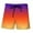 Multicolour, variant on BOOMNY Mens Shorts Casual Gradient Color Elastic Waist Drawstring Sports Shorts For Man Soft Loose Fit Summer Workout Shorts Leisure Mens Dailywear