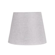 Better Homes & Gardens Tall Gray Linen Fabric Drum Lamp Shade, Modern, Adult Use