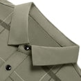 thumbnail image 6 of YSUEJPF Mens Plaid Dress Shirts Business Casual Button Long Sleeve Work Shirts Collared Comfy Golf Shirts with Chest Pocket, 6 of 8
