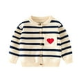 thumbnail image 2 of CSCHome 9m-6y Baby Boys Girls' Pullover Sweater for Toddler,New Models Stripes Sweater Long Sleeve Sweater Top, 2 of 7