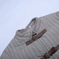 thumbnail image 6 of Fgnfyis Mens Winter Jacket Longline Open Front Knit Cardigan Norse Retro Warm Coat Trench Coat Men Grey XXXXL, 6 of 8