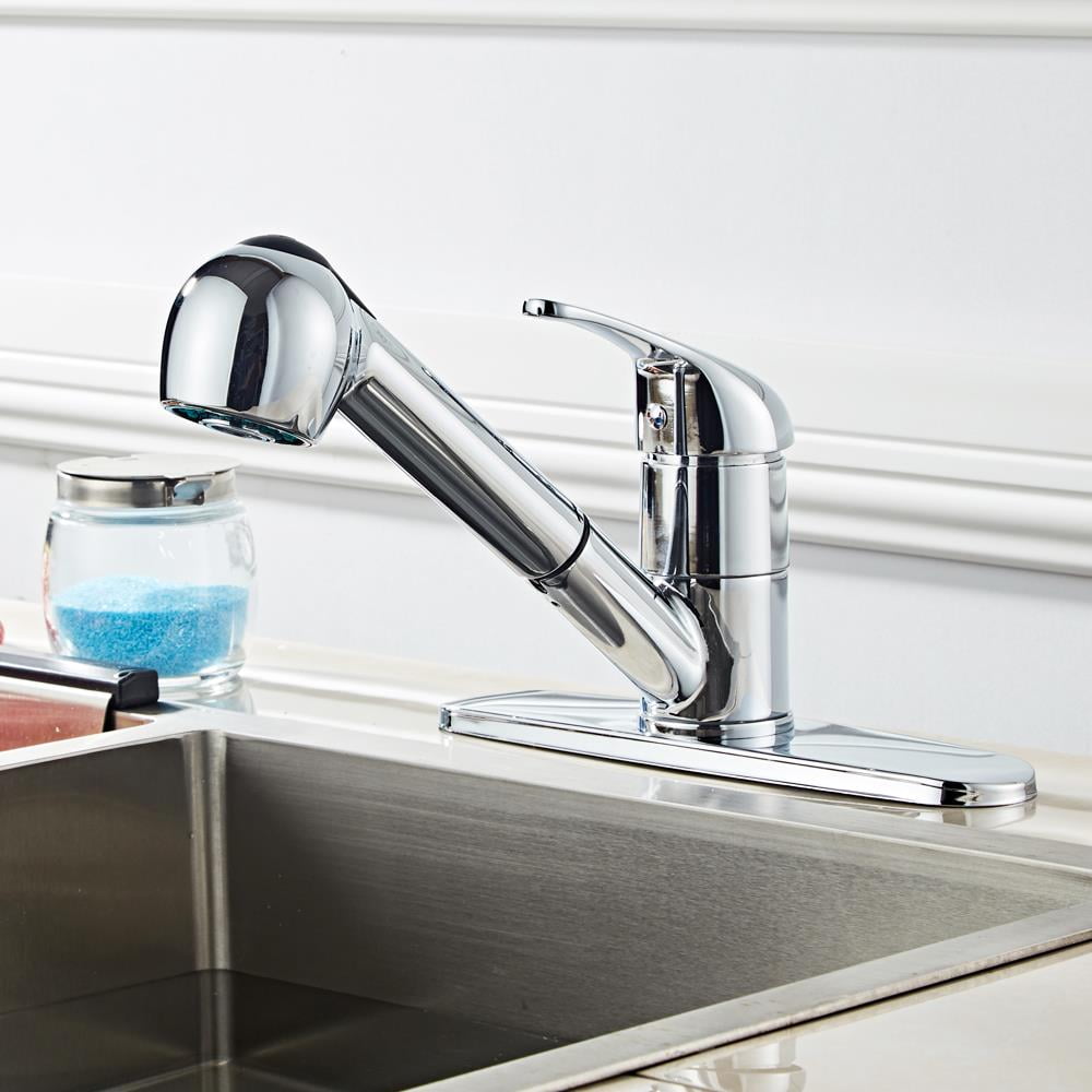 Ubesgoo Pullout Kitchen Room Sink Faucet with Pull Down Sprayer