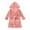 Pink, variant on Ruyang Toddler Baby Girls Velvet Robe Cute Trendy Ruffle Hooded Robes Pockets Long Sleeve Warm Soft Fall Winter Outfits