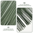 thumbnail image 4 of Gymnture 50pcs Stem Wire Floral Wire 19cm Green for Artificial Flower Making, 4 of 10
