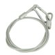 thumbnail image 2 of Cuerda de seguridad de alambre de acero, duradera, flexible, resistente, multipropósito, con bloqueo de mosquetón, resistente al desgaste para luces , 4MM 4 mm shamjiam Cables de seguridad de alambre de acero, 2 of 7