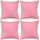 thumbnail image 1 of Thmyo Paquete de 4 fundas de almohada 100% algodón, cómodas, decorativas y sólidas, fundas de cojín cuadradas, fundas de almohada en blanco para sublimación, fundas de almohada navideñas para sofá (18, 1 of 4