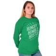 thumbnail image 4 of Hungry Humble Hustle Inspirational Long Sleeve TShirt Men Women Brisco Brands S, 4 of 6