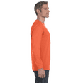 thumbnail image 3 of Gildan Men DryBlend 50/50 Long Sleeve T-Shirt, Moisture-Wicking Crew Neck Tee, Orange, XL, 3 of 4