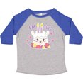 thumbnail image 3 of Inktastic I'm Two with Flowers and Cute Llama Cake Girls Toddler T-Shirt, 3 of 5