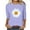 505_Purple, variant on YEJIMAN Short Sleeve T-shirt, Yellow Womens Tshirts Cotton, Women's Round Neck Printed Seven Sleeve Casual T Shirt Top, Big & Tall