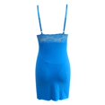 thumbnail image 4 of Gibobby Lenceria mujer sexy Conjunto de lencería sexy de encaje suave para mujer, ropa interior transparente con aros de encaje floral(Azul, XXG), 4 of 5