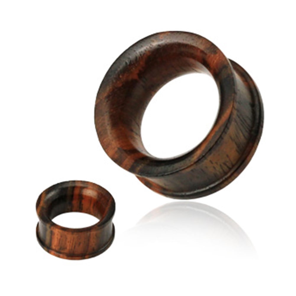 Price Per 1 Sono Wood Plug with Sterling Silver Center 12mm up to 40mm 