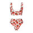 thumbnail image 5 of Daiia Hand Drawn Tomatoes Women's Bikini Set Two Piece Swimsuit High Waisted Bikini Adjustable Straps Bikini Perfect for Beach, Pool, and Summer Vacation-XX-Large, 5 of 9