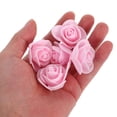thumbnail image 5 of LOLIPPYY Pink Foam Artificial Flowers Head for Bridal Hair Clips and Wedding Accessories 500Pcs, 5 of 8