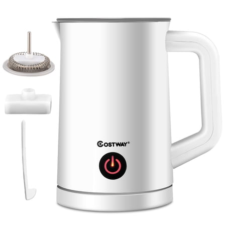 milk frother electric stirring warmer costway heater magnetic foam maker automatic elegant