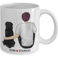 thumbnail image 2 of Customizable Mug Dear Dad Thanks For Picking Up My Poop And Stuff Coffee Mug Gift Idea For Dog Dad Lover Tea Cup Father's Day, 2 of 2