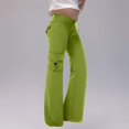 thumbnail image 2 of LLYWEY Toddler Linen Capris, Casual Cropped Pants with Pockets, Kids Boys Girls Solid Color Drawstring Elastic Waist Pull On Crop Pants Trousers Green 13T, 2 of 6