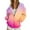 Hot Pink, variant on Womens Long Sleeve Hoodies Zipper Up Gradient Print Hooded Sweatshirt Fall Casual Comfy Y2k Jackets Winter Clothes