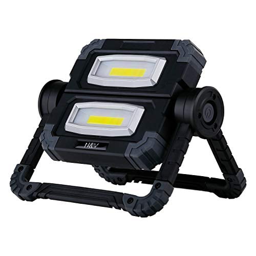 N&V LED Flood Light Outdoor Battery Powered COB Work Light Waterproof