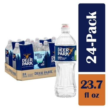 DEER PARK Brand 100% Natural Spring Water, 23.7-ounce plastic sport cap bottles (Total of 24)