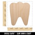 thumbnail image 2 of Tooth Dentist Wood Holiday Christmas Tree Ornament Unfinished DIY Pre-Drilled Craft, 2 of 7