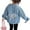 1#Blue, variant on Kiijoy Toddler Girls Casual Denim Jacket Bow Print Loose Fit Outerwear Coat, Sizes 2-3