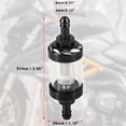 thumbnail image 3 of Unique Bargains Blue Aluminum Alloy Universal Fuel Filters Engine Inline Gas Fuel Line Filter Replacement for Motorcycle ATV Dirt Bike, 3 of 5