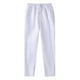 thumbnail image 1 of Pantalones de chándal con forro polar para mujer: cintura alta, bajo con volantes, cintura elástica; pantalones anchos de poliéster con bolsillos; aptos para uso informal/deportivo; tallas S-XXXL., 1 of 3
