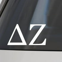 Delta Zeta Car Decal Sticker- Greek Letters Design, Officially Licensed  Sorority Window Sticker
