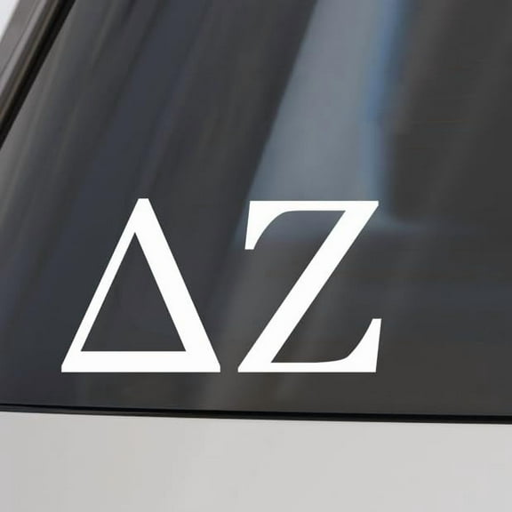Delta Zeta Car Decal Sticker- Greek Letters Design, Officially Licensed  Sorority Window Sticker
