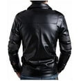thumbnail image 2 of New Men's Genuine Black Lambskin Leather Slim Fit Biker Motorcycle Jacket For Men A365, 2 of 3