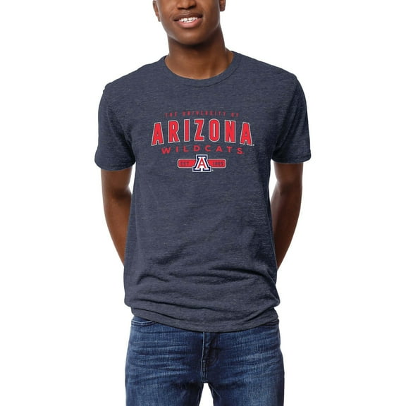 Men's League Collegiate Wear Heather Navy Arizona Wildcats Victory Falls Tri-Blend T-Shirt