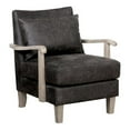 thumbnail image 3 of Furniture of America Ciela Faux Leather Accent Chair in Light Gray (Set of 2), 3 of 6