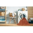 thumbnail image 2 of Ahgly Company Machine Washable Indoor Square Abstract Orange Red Area Rugs, 3' Square, 2 of 7