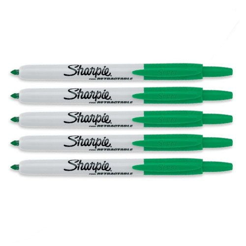 Sharpie Retractable Markers - Fine Marker Point - Retractable - Green - 1 Each Sharpie Retractable Markers - Fine Marker Point - Retractable - Green - 1 Each