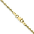 thumbnail image 3 of Primal Gold 10 Karat Yellow Gold 1.8mm Diamond Cut Extra-lite Rope Chain, 3 of 4