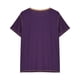 thumbnail image 5 of Camisetas Elvqul para Caballero Patchwork Casual Morado Manga Corta Cuello Redondo Deportivas, 5 of 6