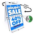 thumbnail image 2 of Holiday Sale 40 Percent Off (24" X 36") Deluxe A-Frame Signicade, Includes 2 Removable Panels & Stand, 2 of 4