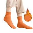 thumbnail image 4 of PMVFHDE Thermal Winter Socks For Extreme Cold Weather Insulated Heated Crew Boot Stockings With Extra Thick Warm Design Orange, 4 of 9