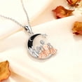 thumbnail image 3 of Dorunmo Mothers Day Gifts for Mom 925 Sterling Silver Mothers 3 Daughter Pendant Black Moon Necklace I Love You to the Moon and Back Mom Jewelry Gifts from Daughter, 3 of 6