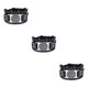 thumbnail image 1 of Minnieouse Brazalete de cuero Estilo punk Pulseras anchas Pulseras Hombres Accesorio de moda Adornos de muñeca Regalo de cumpleaños Negro Plata Type1 NO1, 1 of 6