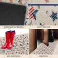 thumbnail image 5 of Stars Stripes Kitchen Mat 2 Piece 4th of July Kitchen Rugs Non Slip Star Eucalyptus Leaves Mats, Patriotic Soft Runner Rug Water Absorbent Star loor Mat for Sink 17"x30"+17"x47", 5 of 6