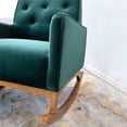 thumbnail image 7 of Dalston Mid Century Modern Velvet Rocker Livingroom and Bedroom Chair in Green, 7 of 7