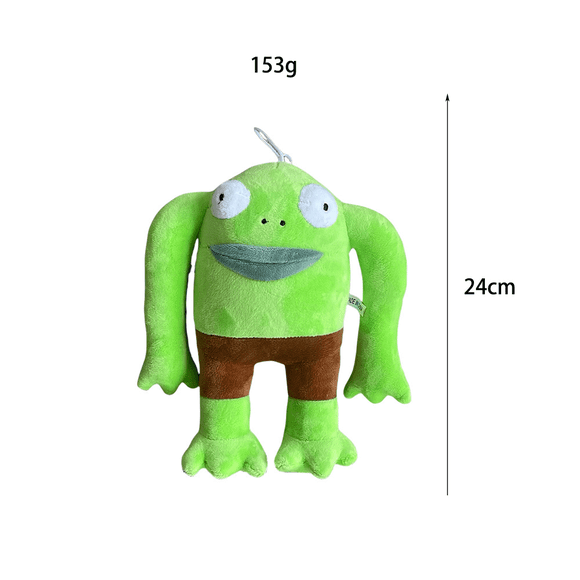 Smiling Friends Mr. Frog Plush Toy, 9.45 Inch Soft Stuffed Doll for Fans
