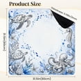 thumbnail image 2 of Mahjong Mat 31.5" x 31.5" Underwater Turtles Starfish Seahorses Octopus Blue Fish Non-Slip Noise Reduction Mahjong Tiles Table Cover for Dominoes Poker Card Board and Tile Games, 2 of 6